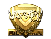 Sticker | kRYSTAL (Gold) | Krakow 2017 image
