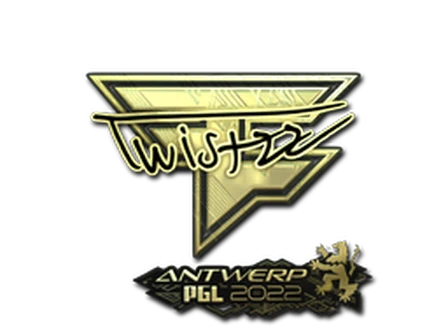 Sticker | Twistzz (Gold) | Antwerp 2022 image