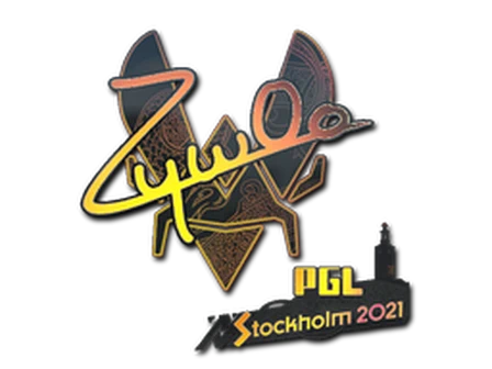 Sticker | ZywOo (Holo) | Stockholm 2021 image