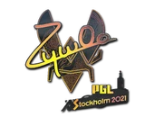 Sticker | ZywOo (Holo) | Stockholm 2021 image