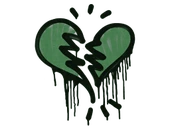 Sealed Graffiti | Broken Heart (Jungle Green) image