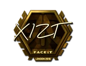 Sticker | Xizt (Gold) | London 2018 image