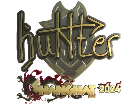 Sticker | huNter- (Gold) | Shanghai 2024 image