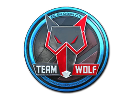 Sticker | MTS GameGod Wolf (Foil) | Cologne 2014 image