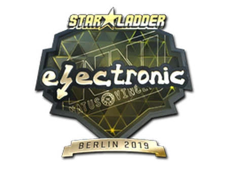 Sticker | electronic (Gold) | Berlin 2019 image