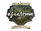 Sticker | electronic (Gold) | Berlin 2019 image
