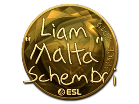 Sticker | malta (Gold) | Katowice 2019 image