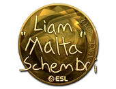 Sticker | malta (Gold) | Katowice 2019 image