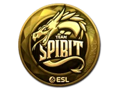 Sticker | Team Spirit (Gold) | Katowice 2019 image