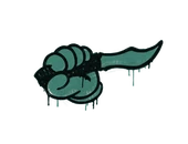 Sealed Graffiti | Backstab (Frog Green) image