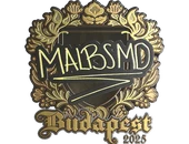 Sticker | malbsMd (Gold) | Budapest 2025 image