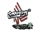Sticker | sinnopsyy (Glitter) | Antwerp 2022 image