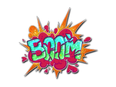 Sticker | Go Boom (Glitter) image