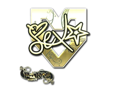 Sticker | dexter (Gold) | Paris 2023 image