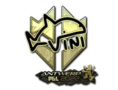 Sticker | VINI (Gold) | Antwerp 2022 image