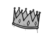 Sealed Graffiti | King Me (Shark White) image