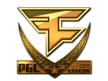 Sticker | FaZe Clan (Gold) | Krakow 2017 image