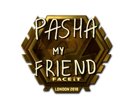 Sticker | pashaBiceps (Gold) | London 2018 image