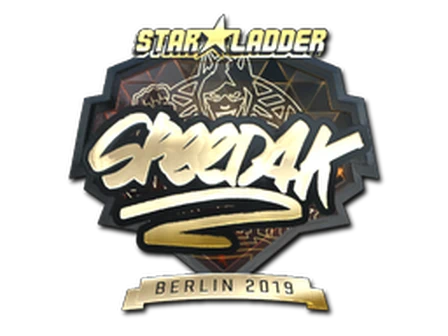 Sticker | speed4k (Gold) | Berlin 2019 image
