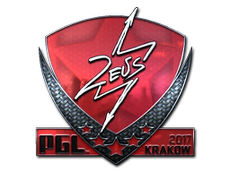Sticker | Zeus (Foil) | Krakow 2017 image
