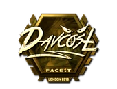 Sticker | DavCost (Gold) | London 2018 image