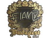 Sticker | FlameZ (Gold) | Budapest 2025 image