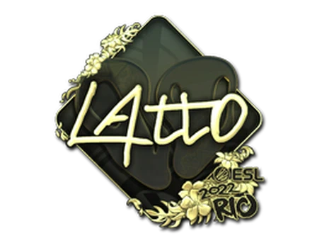 Sticker | latto (Gold) | Rio 2022 image