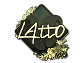 Sticker | latto (Gold) | Rio 2022 image