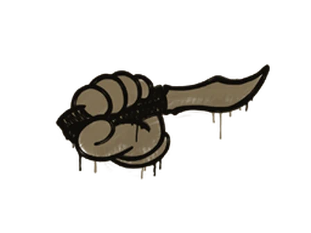 Sealed Graffiti | Backstab (Dust Brown) image