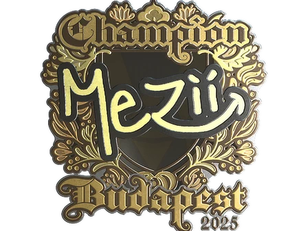 Sticker | mezii (Gold, Champion) | Budapest 2025 image
