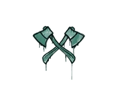Sealed Graffiti | X-Axes (Frog Green) image