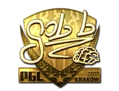 Sticker | gob b (Gold) | Krakow 2017 image