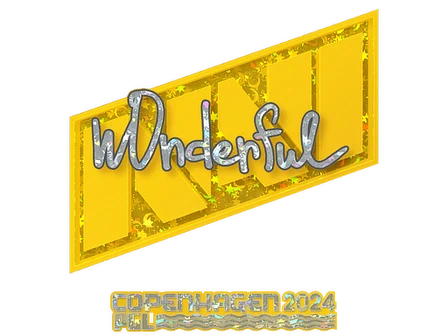 Sticker | w0nderful (Glitter) | Copenhagen 2024 image