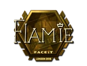 Sticker | flamie (Gold) | London 2018 image