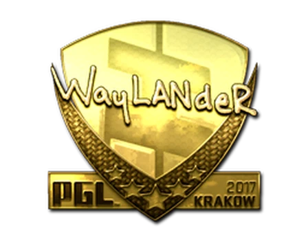 Sticker | wayLander (Gold) | Krakow 2017 image