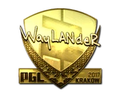 Sticker | wayLander (Gold) | Krakow 2017 image