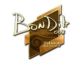 Sticker | bondik (Gold) | Boston 2018 image