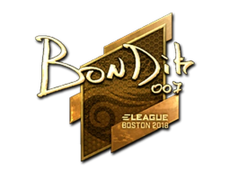 Sticker | bondik (Gold) | Boston 2018 image