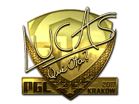 Sticker | LUCAS1 (Gold) | Krakow 2017 image