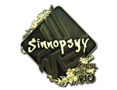 Sticker | sinnopsyy (Gold) | Rio 2022 image