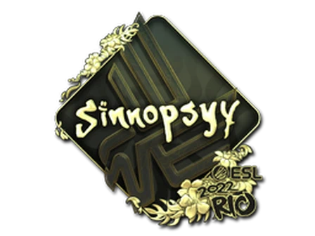 Sticker | sinnopsyy (Gold) | Rio 2022 image