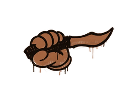 Sealed Graffiti | Backstab (Tiger Orange) image