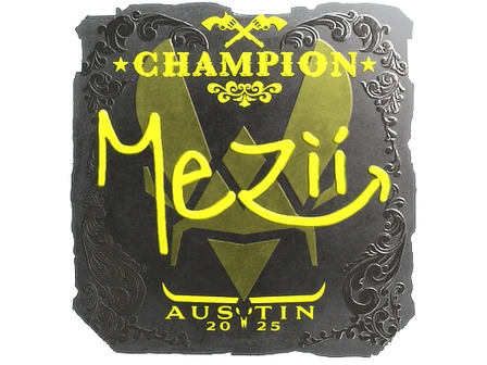 Sticker | mezii (Foil, Champion) | Austin 2025 image
