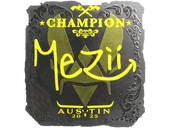 Sticker | mezii (Foil, Champion) | Austin 2025 image