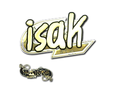 Sticker | isak (Gold) | Paris 2023 image