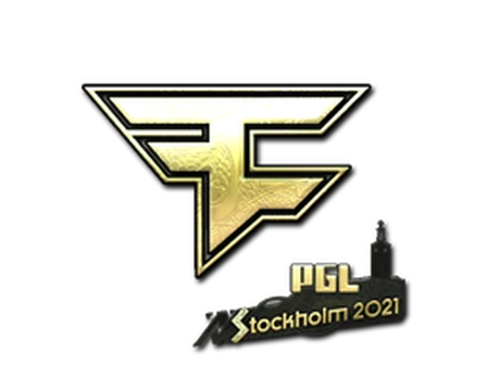 Sticker | FaZe Clan (Gold) | Stockholm 2021 image