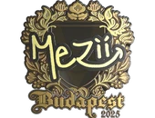 Sticker | mezii (Gold) | Budapest 2025 image