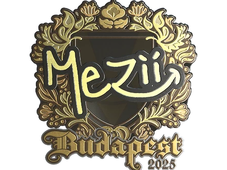 Sticker | mezii (Gold) | Budapest 2025 image