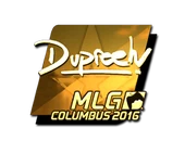 Sticker | dupreeh (Gold) | MLG Columbus 2016 image
