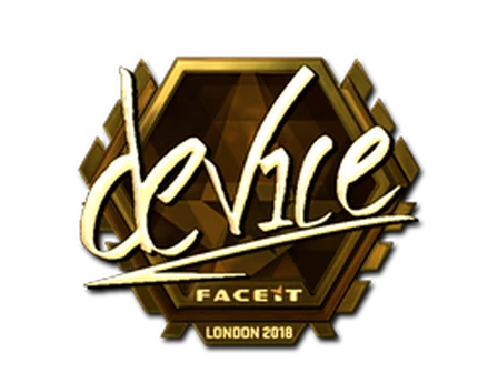 Sticker | device (Gold) | London 2018 image